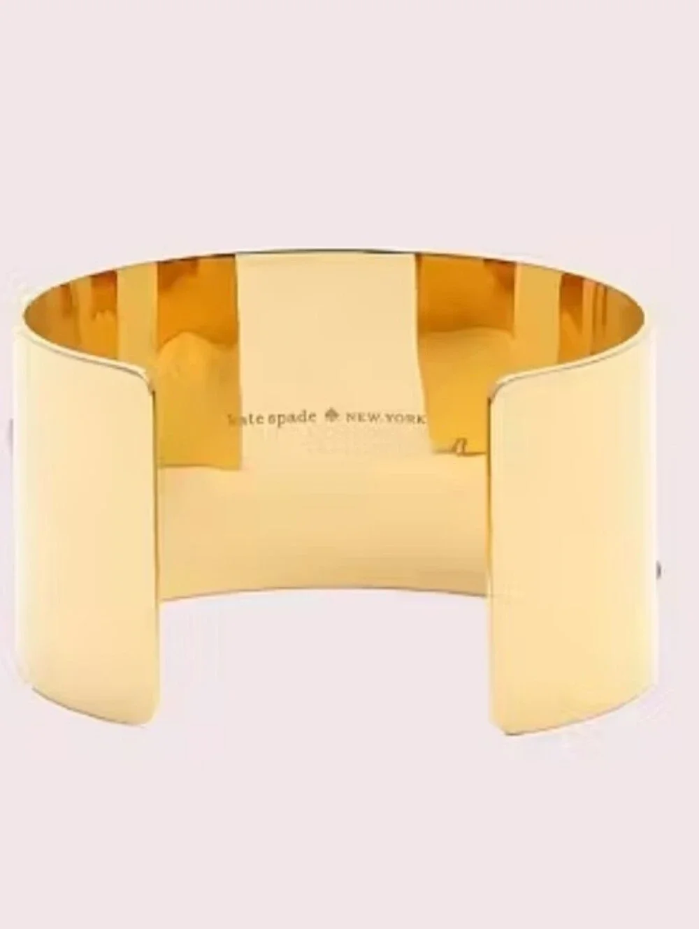 kate spade Gold Multistone Cuff Bracelet with Green, Coral and Pink Accents